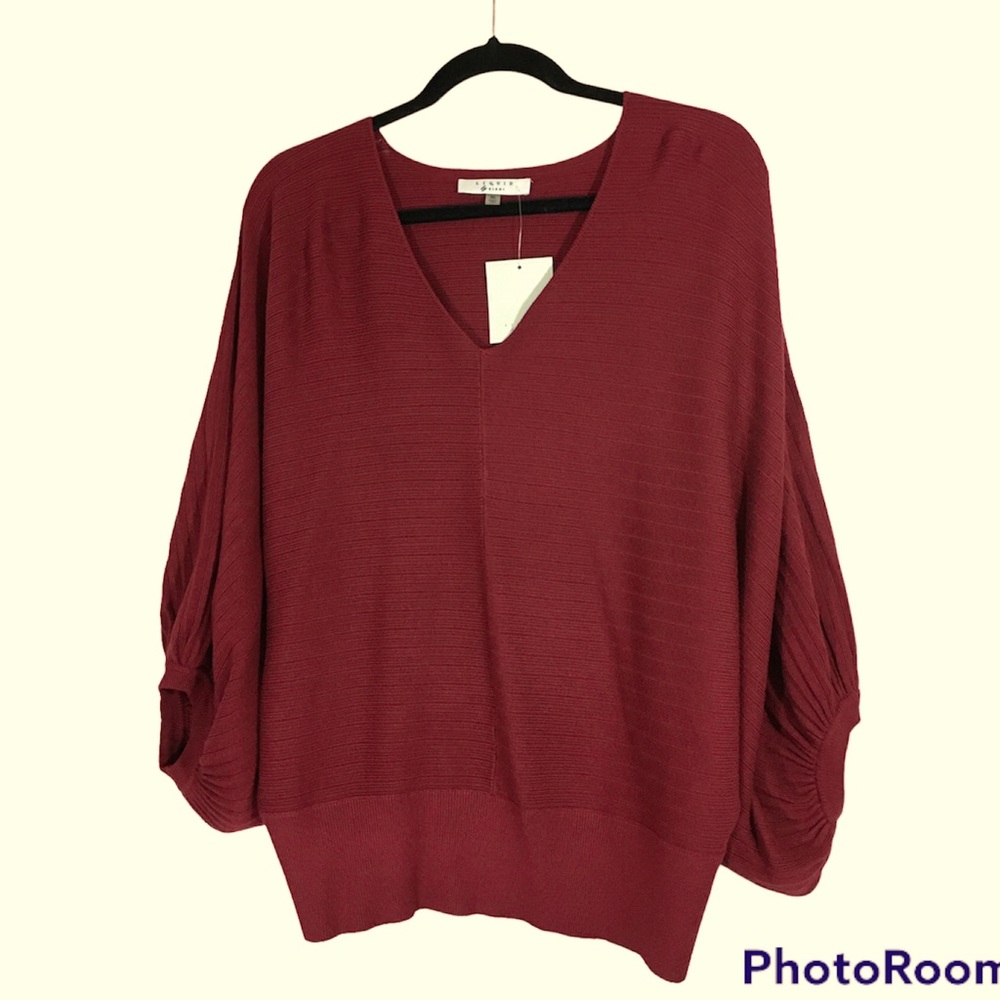 Liquid by Sioni Womens Sweater Size XL Red